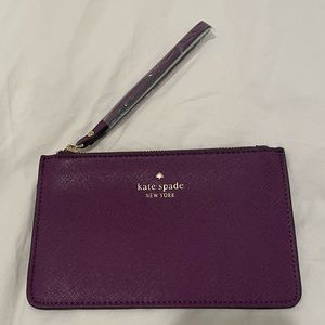 KATE SPADE NWOT PURPLE WRISTLET WALLET